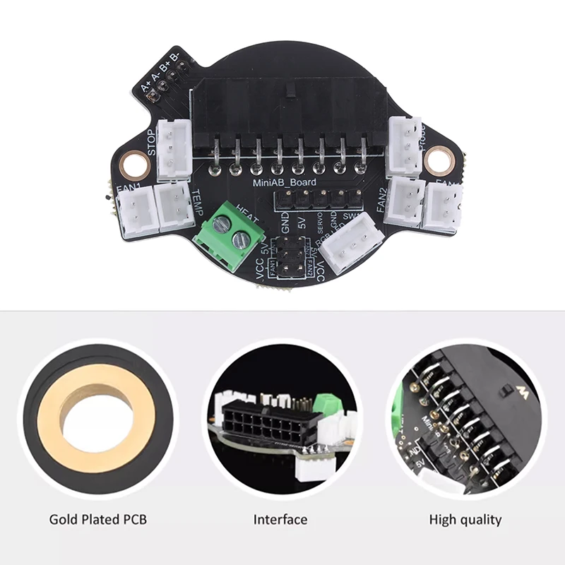MiniAB Board For 3D Printer Hot End Quick Replacement Sherpa/Libra MineSunrise Extruder Compatible With 36mm/42mm Motors
MiniAB Board For 3D Printer Hot End Quick Replacement Sherpa/Libra MineSunrise Extruder Compatible With 36mm/42mm Motors