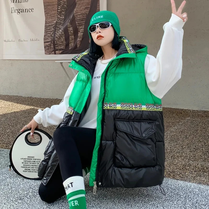 2025 Fashion Down Cotton Hooded Vest Women's Outer Wear Autumn And Winter New Sleeveless Waistcoat Outer Wear Vest Fashion Vest
2025 Fashion Down Cotton Hooded Vest Women's Outer Wear Autumn And Winter New Sleeveless Waistcoat Outer Wear Vest Fashion Vest