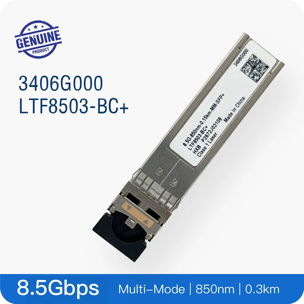 HW 3406G000 LTF8503-BC+ Original HUA_WEI Optical Transceiver SFP 8.5GBase MM Multi-Mode Module 850nm 300M 0.3KM Duplex LC
HW 3406G000 LTF8503-BC+ Original HUA_WEI Optical Transceiver SFP 8.5GBase MM Multi-Mode Module 850nm 300M 0.3KM Duplex LC