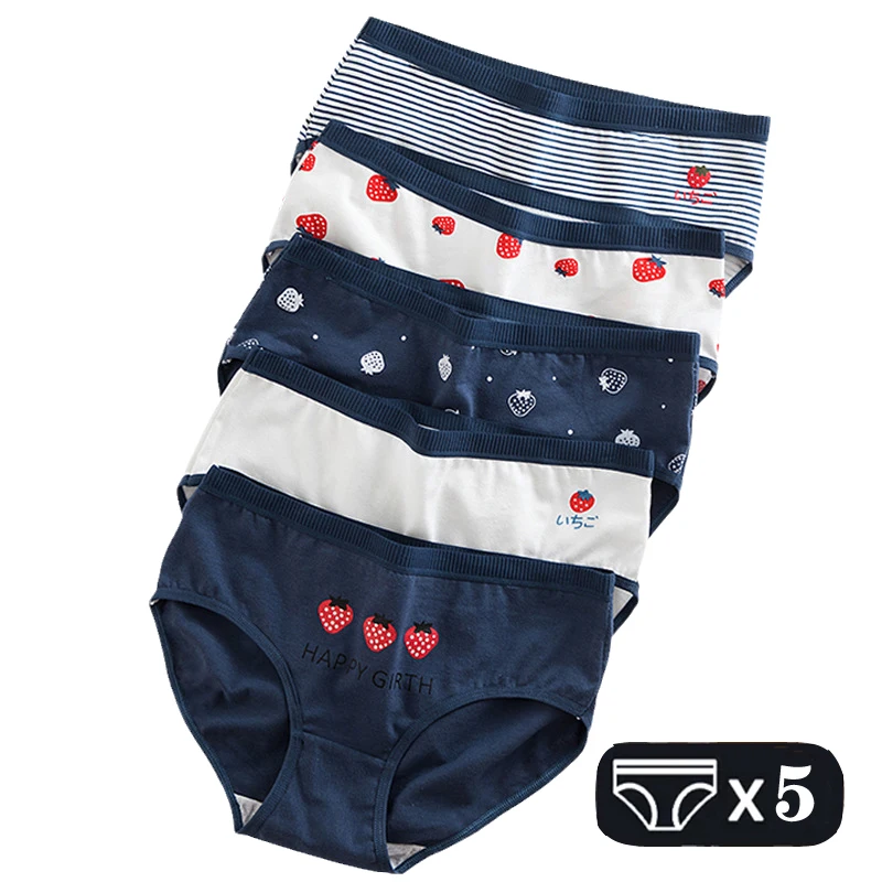 M-2XL Underwear Women Girls Briefs Soft Breathable Panties Cotton Underpants Sexy Intimates Strawberry Print Panty Plus Size
M-2XL Underwear Women Girls Briefs Soft Breathable Panties Cotton Underpants Sexy Intimates Strawberry Print Panty Plus Size