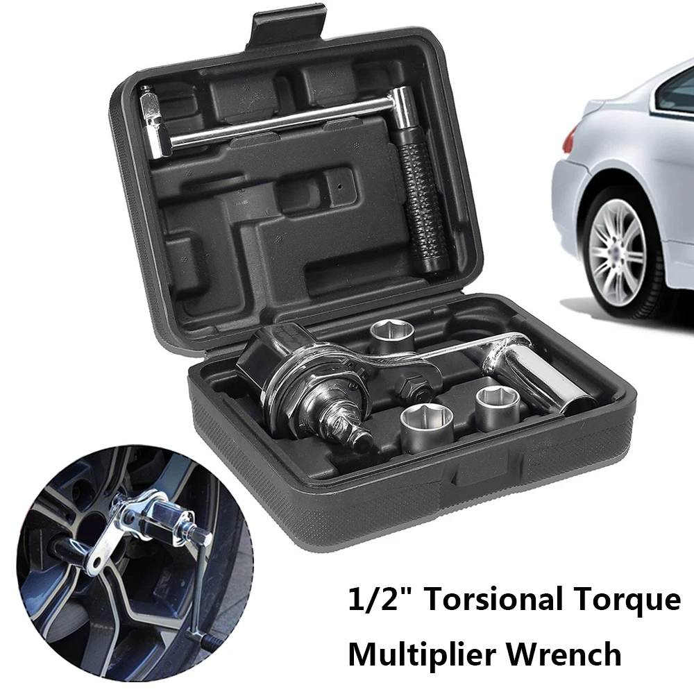 1Set 1/2" Torsional Torque Multiplier Wrench Lug Nut Remover Type Car Tire Disassembly Labor-Saving Force Wrench 3200N.M
1Set 1/2" Torsional Torque Multiplier Wrench Lug Nut Remover Type Car Tire Disassembly Labor-Saving Force Wrench 3200N.M