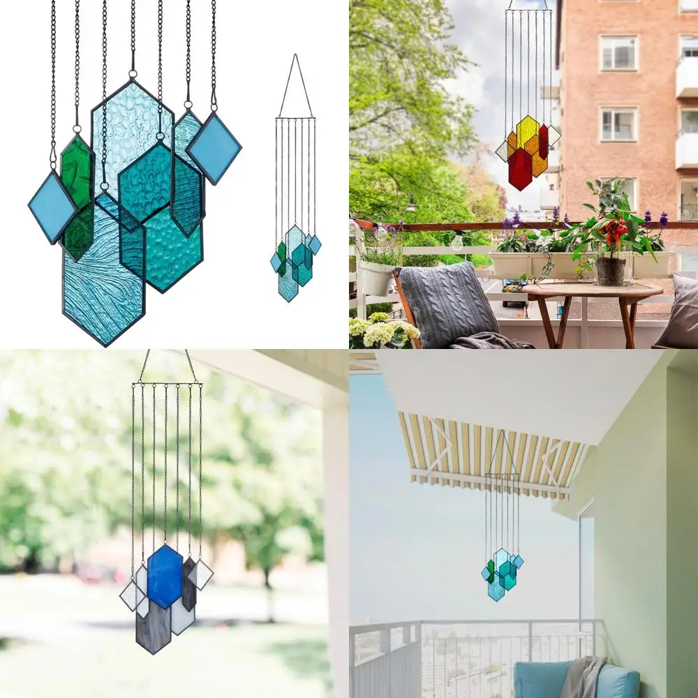 Stained Glass,Window Decor,Stained Glass Suncatchers Window Hanging,Modern Design Home Decor,Gifts for Couples.(Blue-Green)
Stained Glass,Window Decor,Stained Glass Suncatchers Window Hanging,Modern Design Home Decor,Gifts for Couples.(Blue-Green)