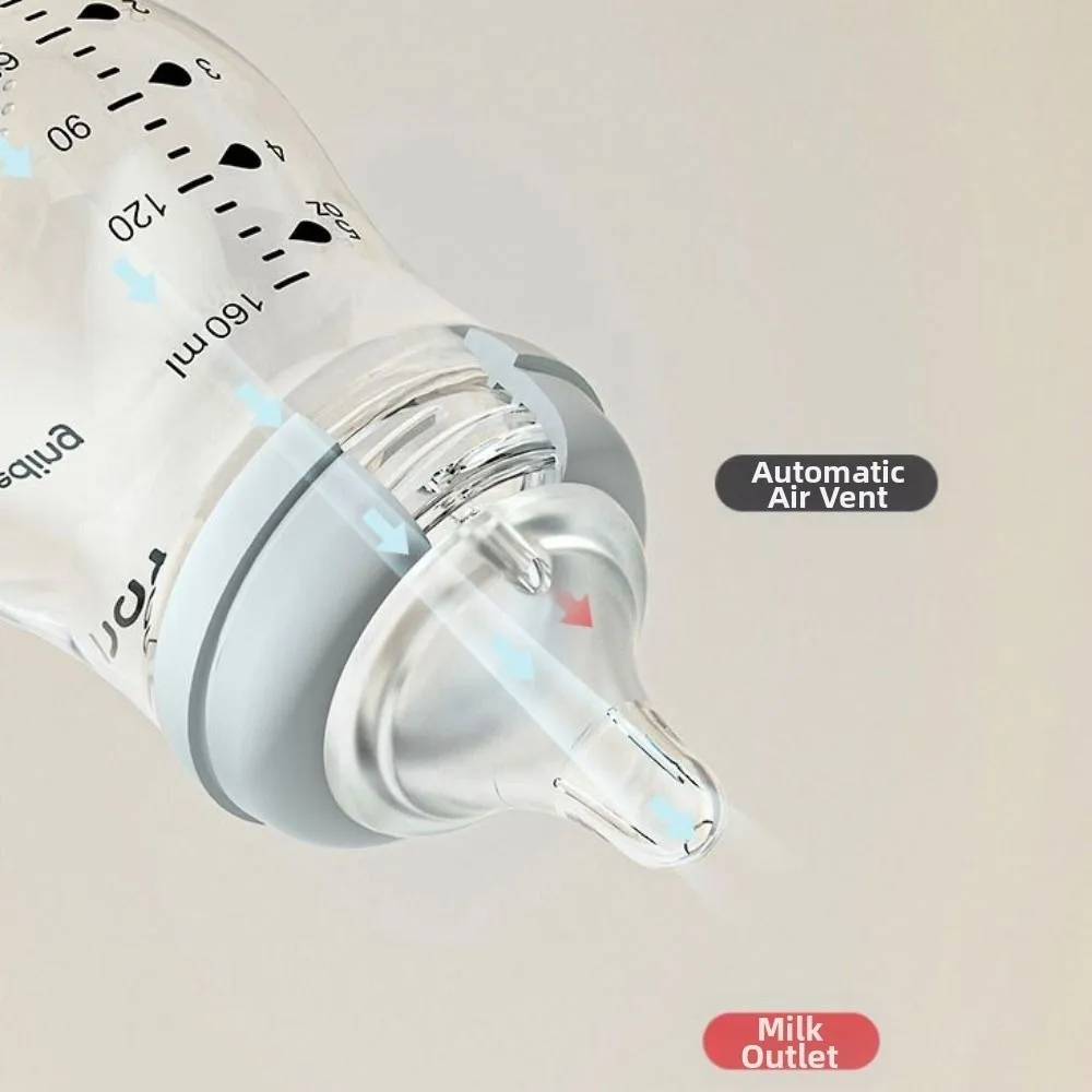 Glass Baby Bottle Anti-flatulence Anti Choking Newborn Feeding Bottle Food Grade Silicone Nipple Infant Milk Bottle Home/Outdoor
Glass Baby Bottle Anti-flatulence Anti Choking Newborn Feeding Bottle Food Grade Silicone Nipple Infant Milk Bottle Home/Outdoor