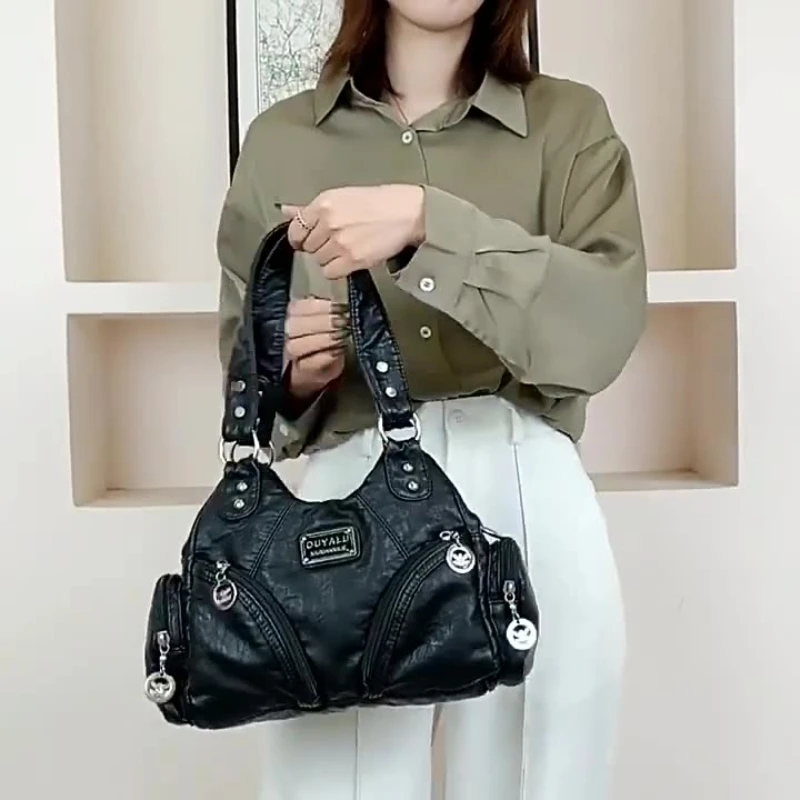 SRetro Soft Leather Motorcycle Bag, Trendy Cross-body Shoulder Bag, Simple And Elegant Cross-body Bag
SRetro Soft Leather Motorcycle Bag, Trendy Cross-body Shoulder Bag, Simple And Elegant Cross-body Bag