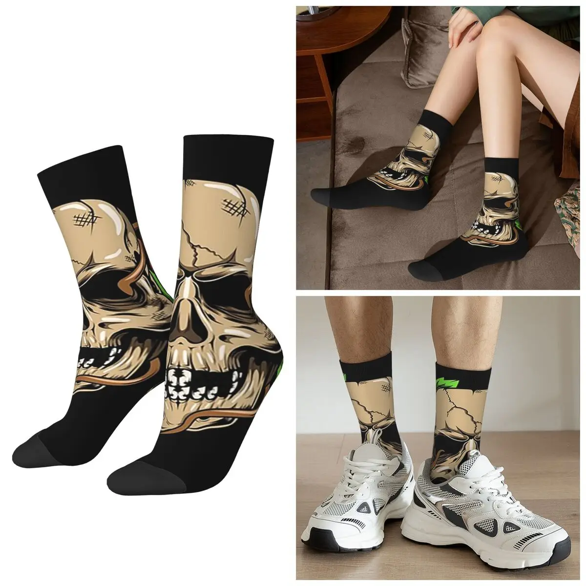 Носки All Seasons Crazy Rock Demon Skull With Roses, носки в стиле Харадзюку, высококачественные носки унисекс, подарки на День святого Валентина
Носки All Seasons Crazy Rock Demon Skull With Roses, носки в стиле Харадзюку, высококачественные носки унисекс, подарки на День святого Валентина