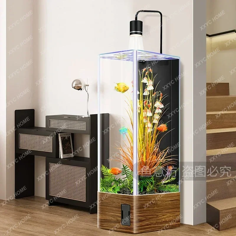 loor-to-ceiling fish tank ecological lazy water-free small and medium-sized living room household wall goldfish tank aquarium
loor-to-ceiling fish tank ecological lazy water-free small and medium-sized living room household wall goldfish tank aquarium