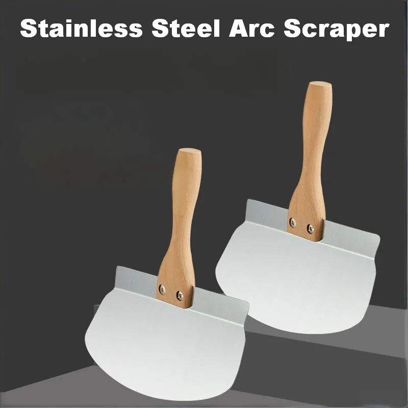 1pc Stainless Steel Paint Scraper, Putty Knife with Anti-slip Wooden Handle for Wallpaper Removal & Drywall Finishing Tasks
1pc Stainless Steel Paint Scraper, Putty Knife with Anti-slip Wooden Handle for Wallpaper Removal & Drywall Finishing Tasks