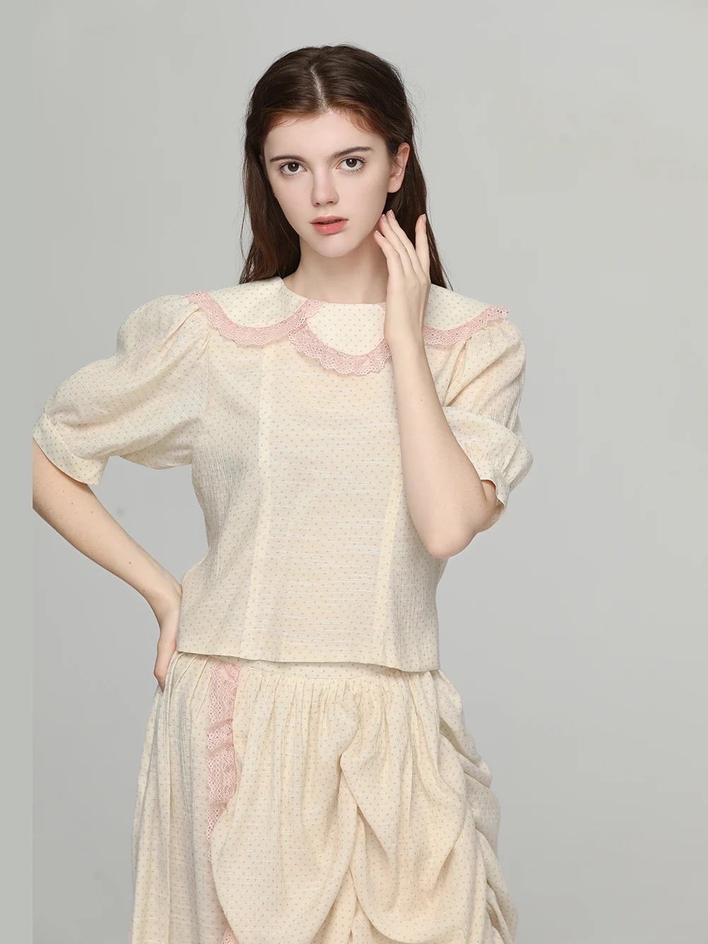 ODD PSYCHE Rosemary Yellow Lace ort Sve irt Asymmetrical Pleated Skirt Set Original Design Linen Slim Fit Summer Faion
ODD PSYCHE Rosemary Yellow Lace ort Sve irt Asymmetrical Pleated Skirt Set Original Design Linen Slim Fit Summer Faion