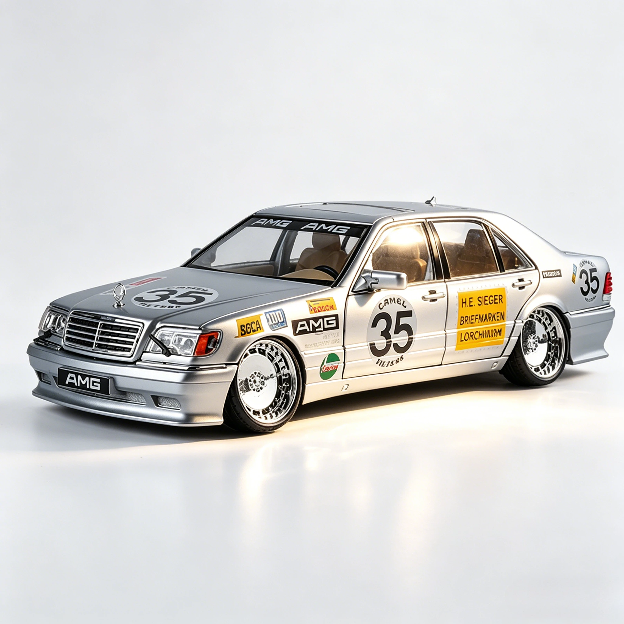 1:24 W140 320SEL Modified Sports Car Alloy Model Diecast Metal Collection Vehicle Toy Model Sound Light Children Toy Car Gift
1:24 W140 320SEL Modified Sports Car Alloy Model Diecast Metal Collection Vehicle Toy Model Sound Light Children Toy Car Gift