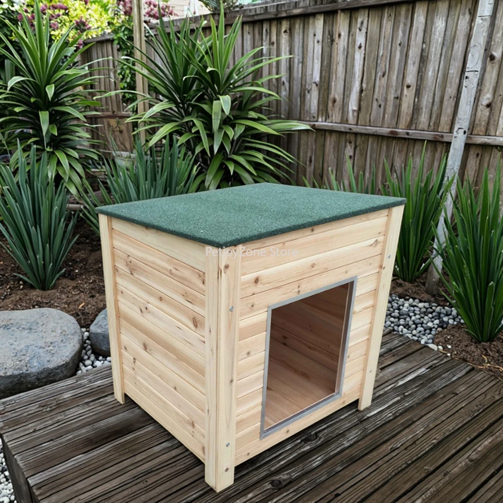 SDD013 Eco-Friendly Wooden Dog Pet House Asphalt Roof With Metal Edge Protection Chewproof Waterproof Easy Clean
SDD013 Eco-Friendly Wooden Dog Pet House Asphalt Roof With Metal Edge Protection Chewproof Waterproof Easy Clean