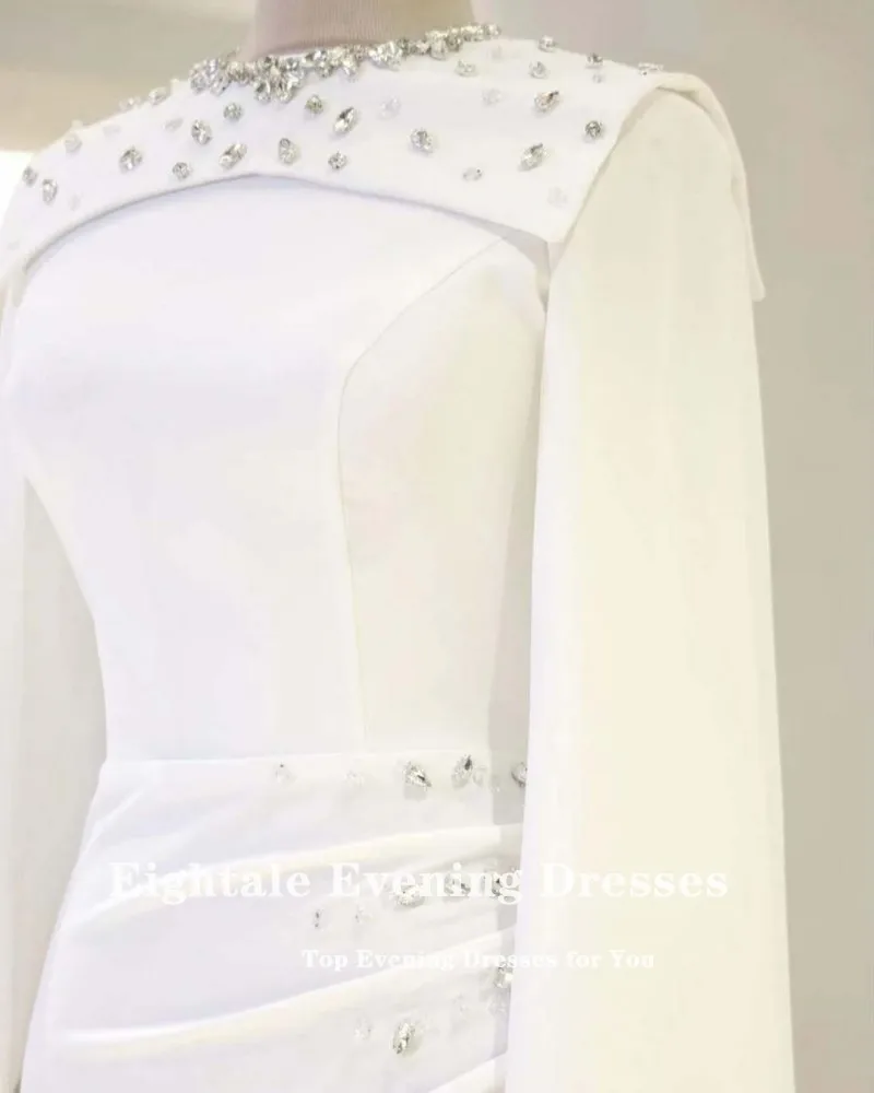 Eightale Arabic Wedding Dresses Customized O-Neck Beaded Mermaid Long Sleeve Ivory Satin Bridal Gown Vestidos De Novia
Eightale Arabic Wedding Dresses Customized O-Neck Beaded Mermaid Long Sleeve Ivory Satin Bridal Gown Vestidos De Novia