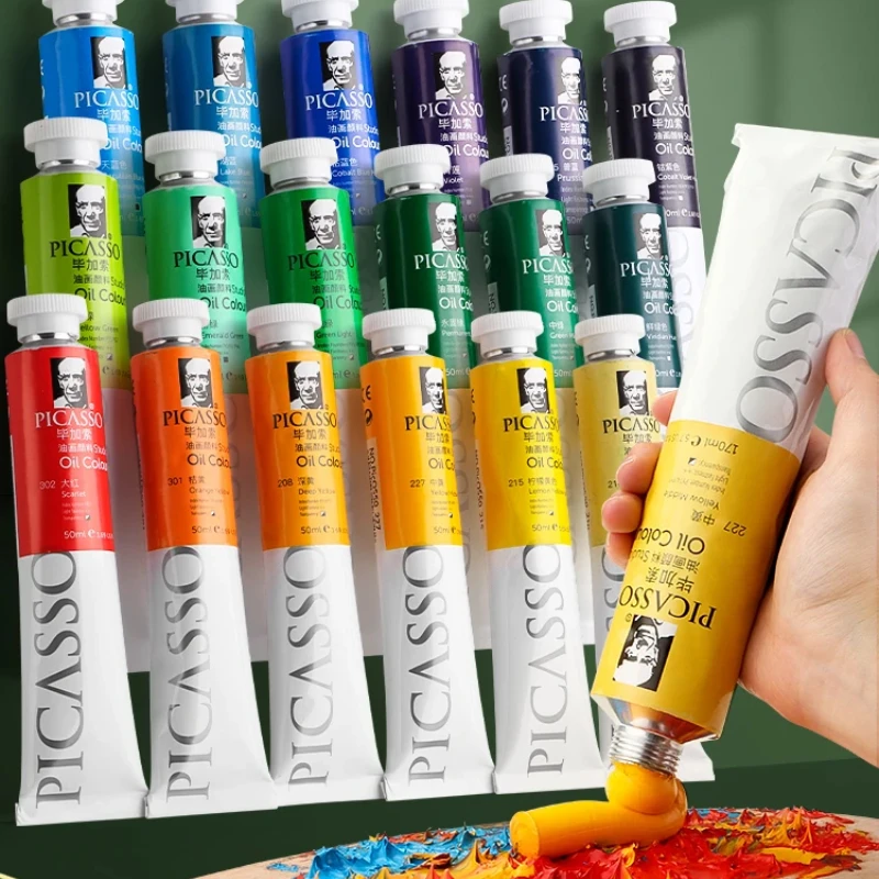 170ml LargeTubes Oil Paint High Saturation Non-Toxic Excellent Tinting Strength Mixable for Canvas Painting Artist Beginners DIY
170ml LargeTubes Oil Paint High Saturation Non-Toxic Excellent Tinting Strength Mixable for Canvas Painting Artist Beginners DIY