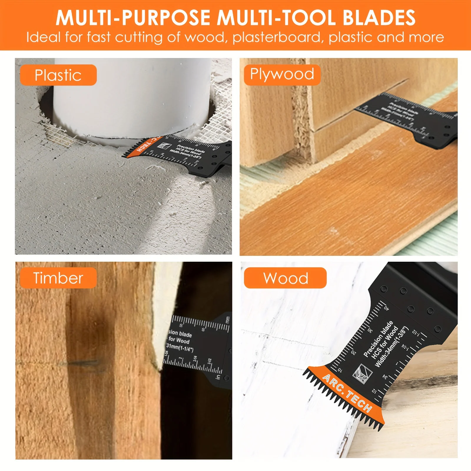 50 PCS Multi Tool Oscillating Saw Cutter Blades Multi-Function Saw Blade for Renovator Power Wood Plastic Metal Cutting Tools
50 PCS Multi Tool Oscillating Saw Cutter Blades Multi-Function Saw Blade for Renovator Power Wood Plastic Metal Cutting Tools