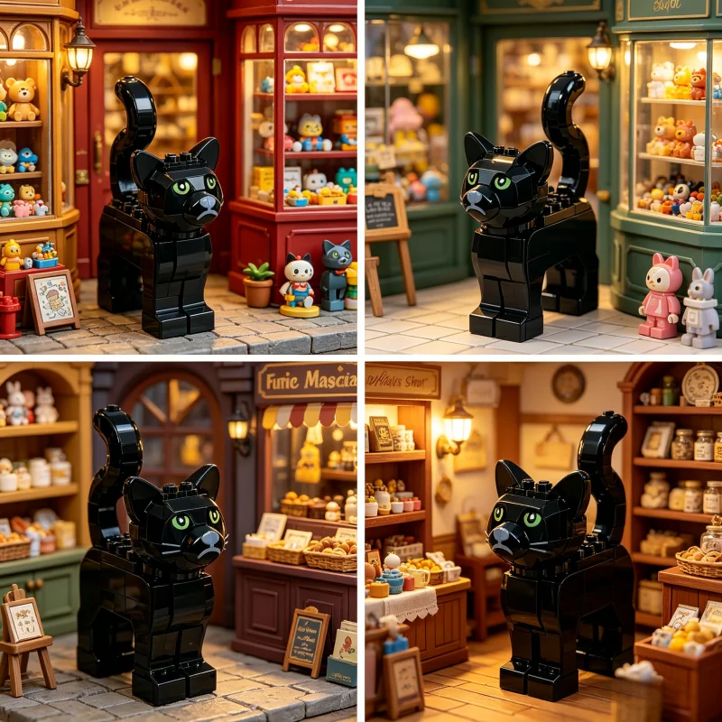 MOC 10PCS Baby Animals Cat Anime Mini Kawaii Plastic Dolls Black Rat 3D Farm Scene Bricks Assemble Toys Children Birthday Gift
MOC 10PCS Baby Animals Cat Anime Mini Kawaii Plastic Dolls Black Rat 3D Farm Scene Bricks Assemble Toys Children Birthday Gift
