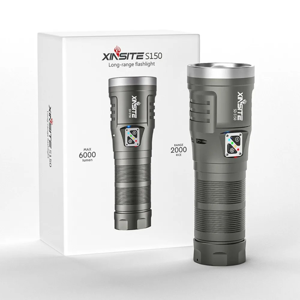 High-Power Laser Cannon LED Flashlight Type-C Rechargeable Zoomable Long-Range Handheld Searchlight for Outdoor Use
High-Power Laser Cannon LED Flashlight Type-C Rechargeable Zoomable Long-Range Handheld Searchlight for Outdoor Use