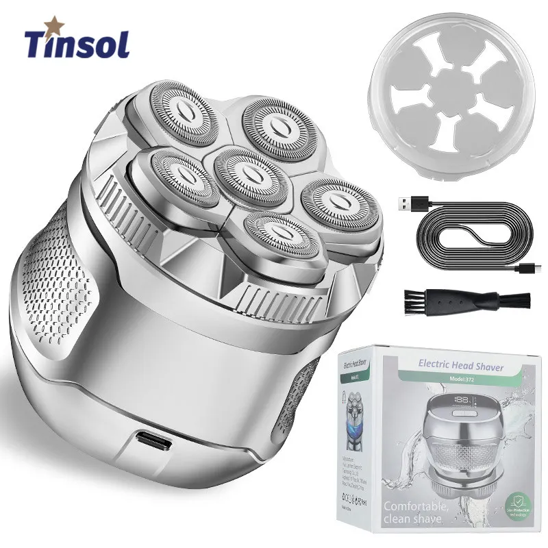 Tinsol новая лысая мужская титановая электрическая машинка для стрижки волос бритва 6D магнитный триммер для волос перезаряжаемый водонепроницаемый ремонт лица 
Tinsol новая лысая мужская титановая электрическая машинка для стрижки волос бритва 6D магнитный триммер для волос перезаряжаемый водонепроницаемый ремонт лица