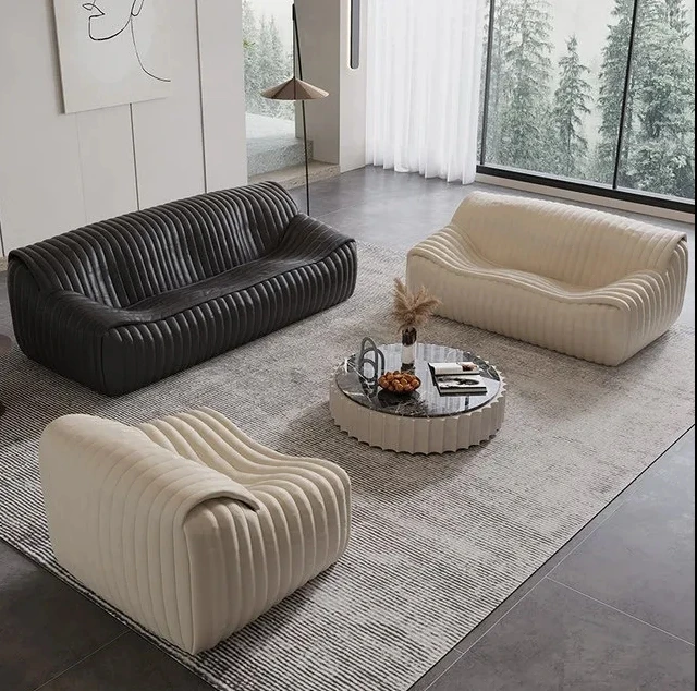 #Minimalist Wabi-sabi Style Leather Sofa Combination Modern Simple Leisure Small Apartment Sofa
#Minimalist Wabi-sabi Style Leather Sofa Combination Modern Simple Leisure Small Apartment Sofa