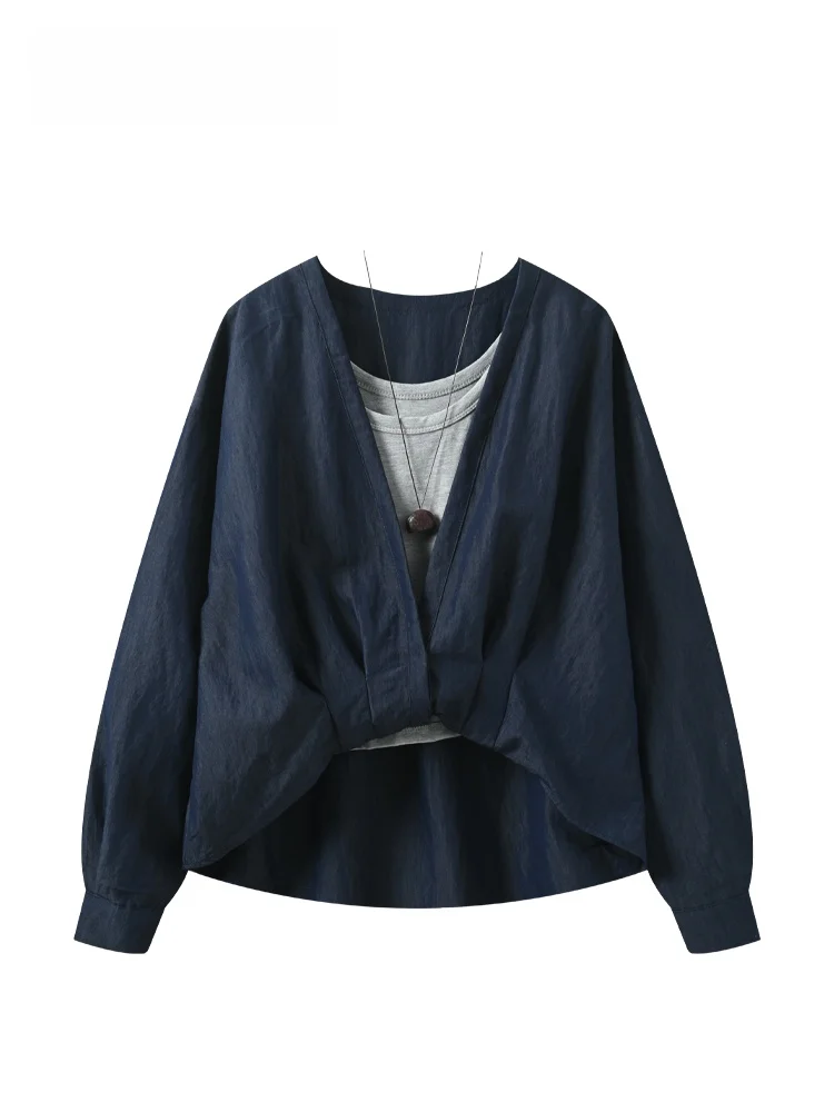 Cara CLUB Large Size V-Ne Long Sve irt Women Early Autumn New Sle Fat Sister Ele Anti-Aging Two-Piece Top Trendy
Cara CLUB Large Size V-Ne Long Sve irt Women Early Autumn New Sle Fat Sister Ele Anti-Aging Two-Piece Top Trendy