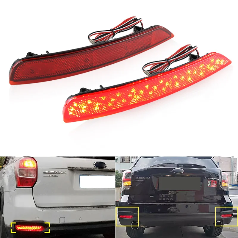 2PCS LED Rear Bumper Lights for Subaru Forester 2008-2017 Bumper Brake Stop Reflector Lamp Car Accessories RED Fog Light
2PCS LED Rear Bumper Lights for Subaru Forester 2008-2017 Bumper Brake Stop Reflector Lamp Car Accessories RED Fog Light