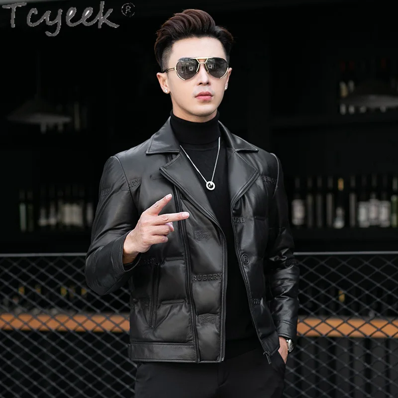 Tcyeek Genuine Leather Down Jacket Men Short Style Soft Real Sheepskin Coat for Man 2023 Winter Down Coats Mens Clothing Warm
Tcyeek Genuine Leather Down Jacket Men Short Style Soft Real Sheepskin Coat for Man 2023 Winter Down Coats Mens Clothing Warm