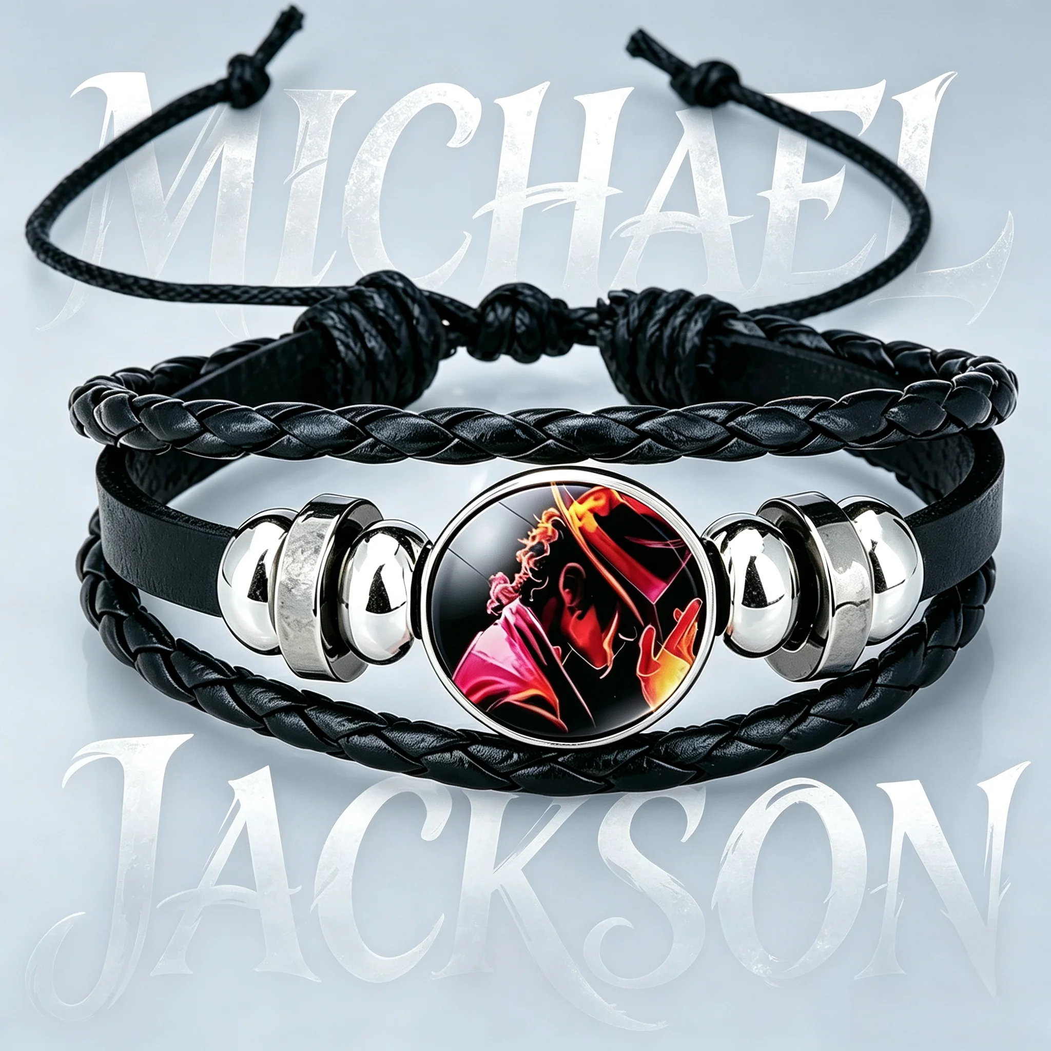 Michael Jackson cartoon anime bracelet, fashion accessories, decorations, children's birthday gifts
Michael Jackson cartoon anime bracelet, fashion accessories, decorations, children's birthday gifts
