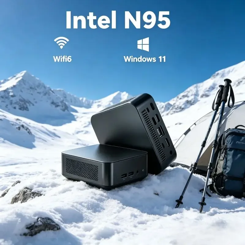 Mini PC Core N95, 16GB SSD, Win11, WiFi6, Portable and Easy to Position, Practical Choice for Home Life and Regular Office Work
Mini PC Core N95, 16GB SSD, Win11, WiFi6, Portable and Easy to Position, Practical Choice for Home Life and Regular Office Work