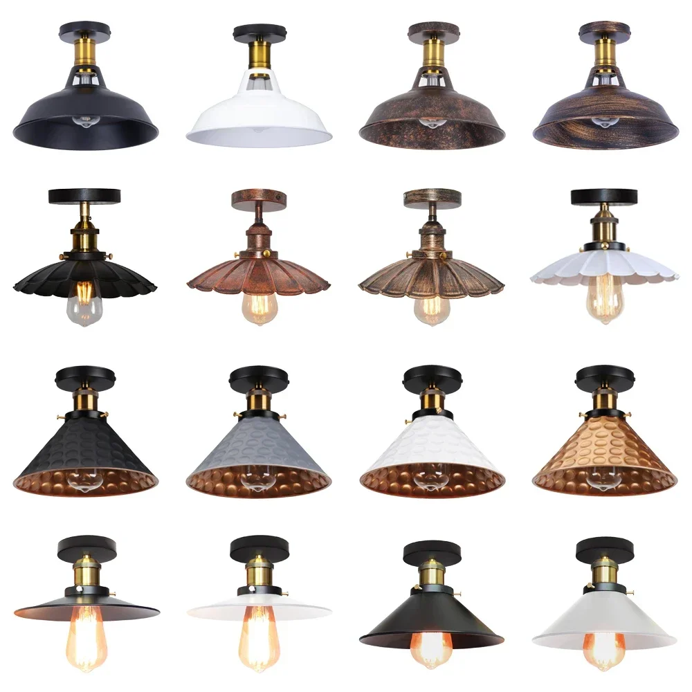 Vintage Retro Ceiling Light Flush Mount Lamp Shade Industrial Lights Lighting for Indoor Bedroom Kitchen Living Room Home Decor
Vintage Retro Ceiling Light Flush Mount Lamp Shade Industrial Lights Lighting for Indoor Bedroom Kitchen Living Room Home Decor