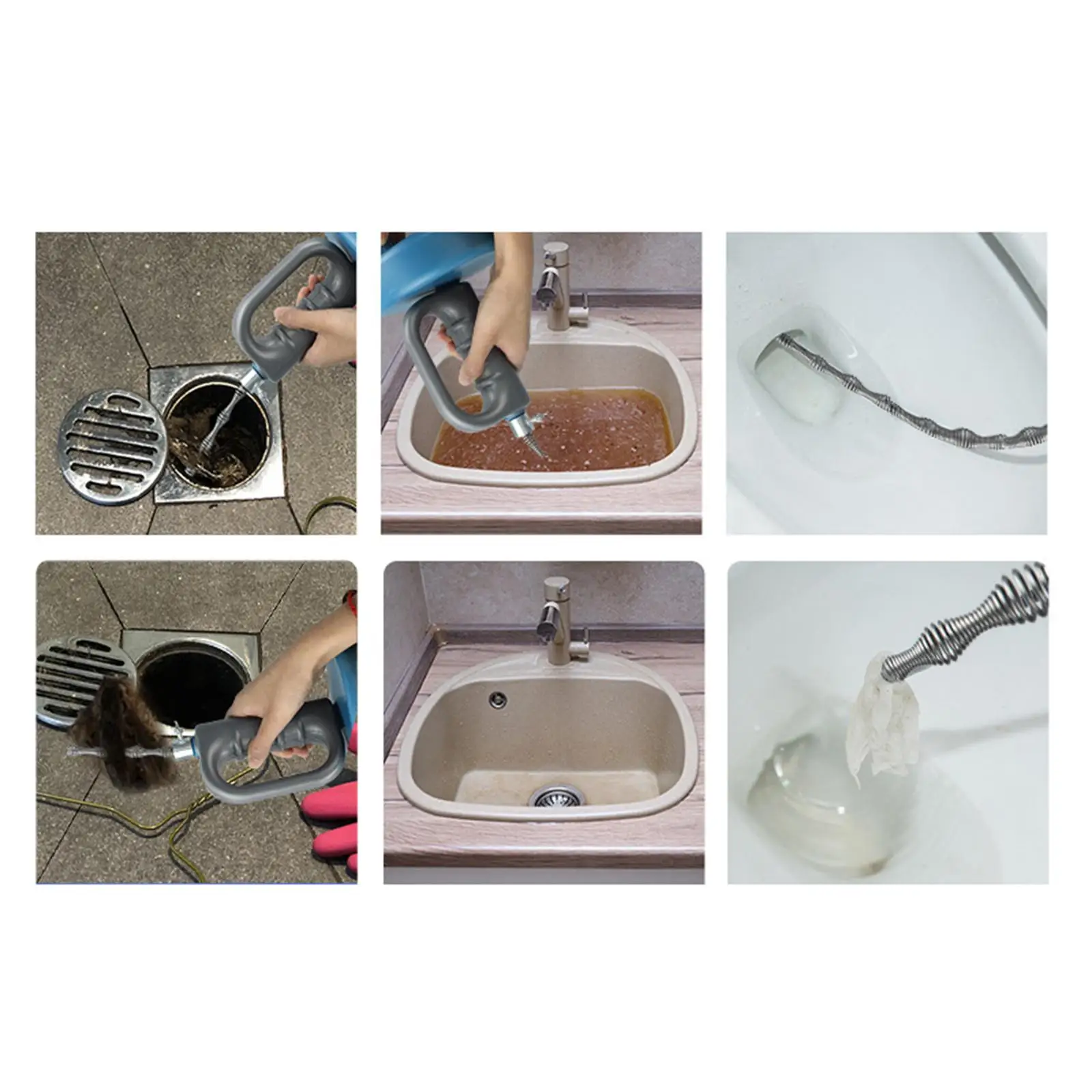 Snake Drain Cleaner Heavy Duty Pipe Snake for Bath Toilets Bathroom
Snake Drain Cleaner Heavy Duty Pipe Snake for Bath Toilets Bathroom