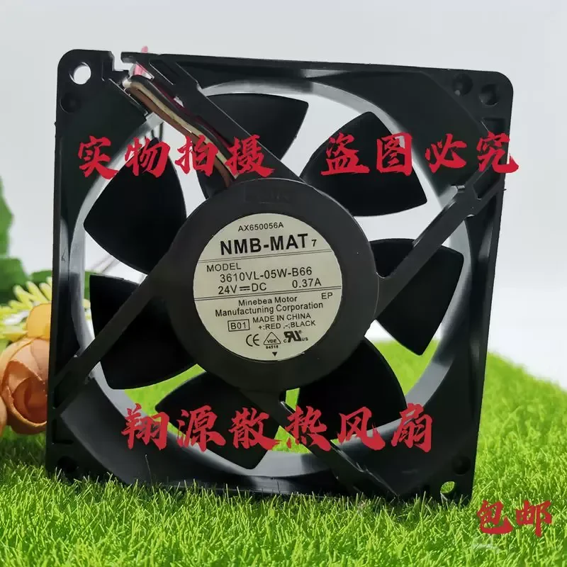 for NMB-MAT 3610VL-05W-B66 24V 0.37A 9025 9CM/cm 4-Wire Inverter Fan
for NMB-MAT 3610VL-05W-B66 24V 0.37A 9025 9CM/cm 4-Wire Inverter Fan