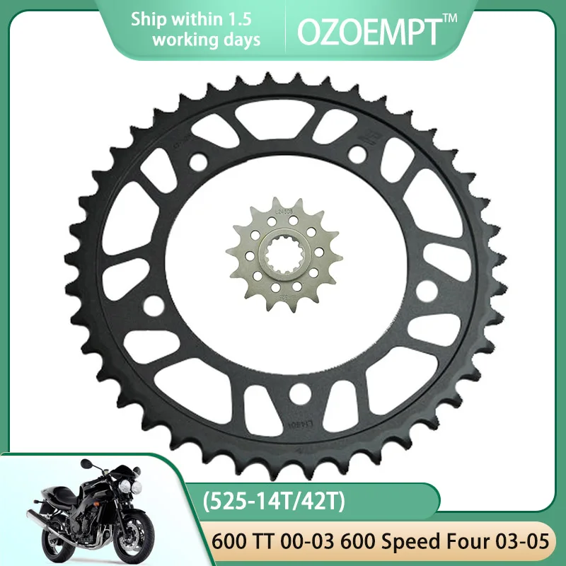 Передние и задние звездочки для мотоцикла zoempt (525-14T/42T) для phTrium 600 TT 00-03 600 Speed Four 03-05
Передние и задние звездочки для мотоцикла zoempt (525-14T/42T) для phTrium 600 TT 00-03 600 Speed Four 03-05