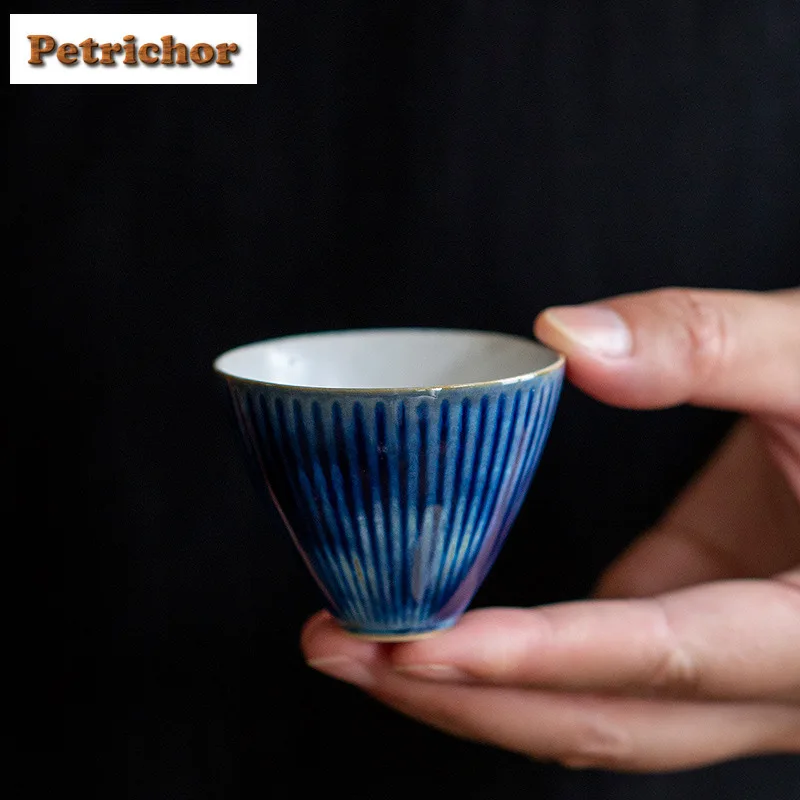 2pc/lot Kiln Fambe Vertical Patterned Teacup Japanese Tea Bowl Mug Tea-tasting Meditation Cup Chazhan Master Cups Tea Items 45ml
2pc/lot Kiln Fambe Vertical Patterned Teacup Japanese Tea Bowl Mug Tea-tasting Meditation Cup Chazhan Master Cups Tea Items 45ml