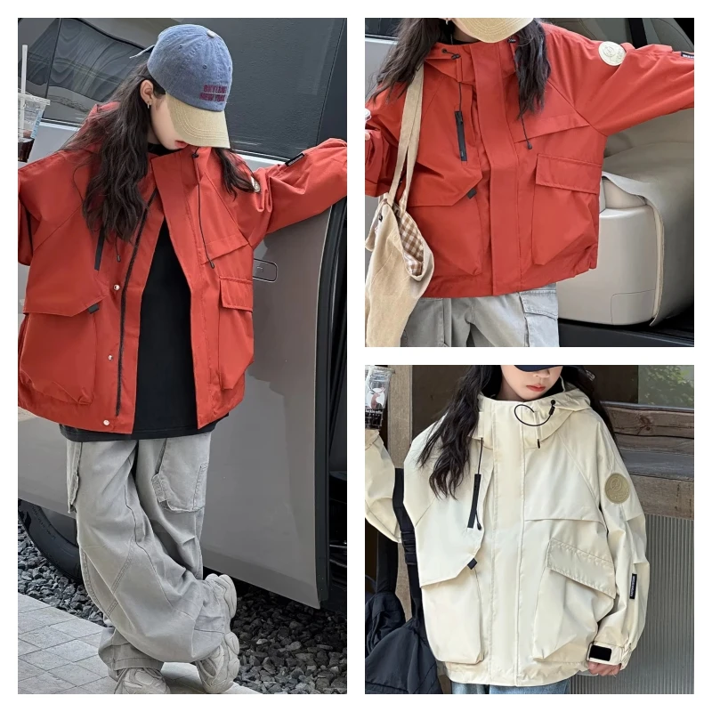 Горячие кавайные уличные куртки для девочек, студенческая мода, весенне-осенние повседневные топы на молнии с капюшоном и длинными рукавами, куртка, детская одежда
Горячие кавайные уличные куртки для девочек, студенческая мода, весенне-осенние повседневные топы на молнии с капюшоном и длинными рукавами, куртка, детская одежда