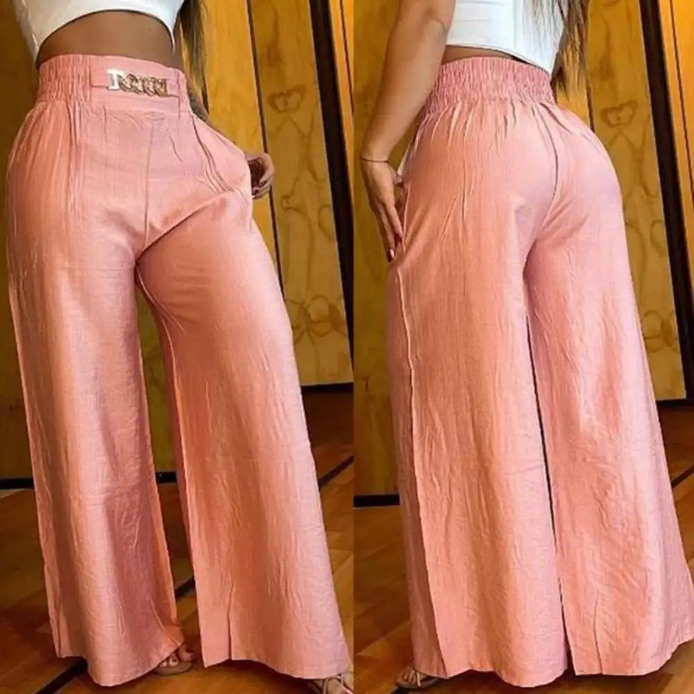 2025 женские расклешенные брюки с эластичной резинкой на талии, женские брюки с высокой талией, широкие брюки, полная длина, свободная уличная одежда с контролем живота, сплошной цвет
2025 женские расклешенные брюки с эластичной резинкой на талии, женские брюки с высокой талией, широкие брюки, полная длина, свободная уличная одежда с контролем живота, сплошной цвет