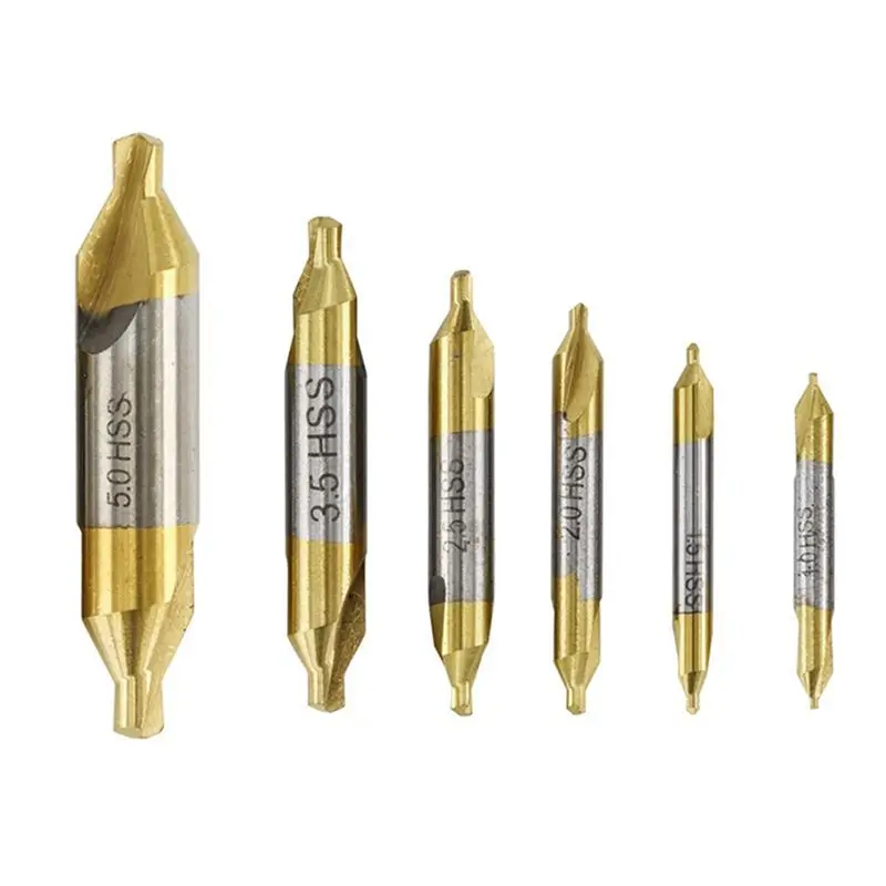 LICE-6 PCS Center Drill Assembly High-Speed Steel 1.0 1.5 2 2.5 3.5 5.0 Mm Is Suitable For Lathe Metal Processing
LICE-6 PCS Center Drill Assembly High-Speed Steel 1.0 1.5 2 2.5 3.5 5.0 Mm Is Suitable For Lathe Metal Processing