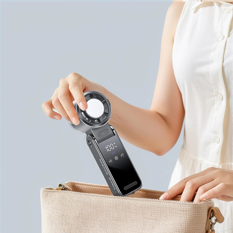4000mAh Semiconductor Refrigeration Mini Handheld Fan Turbine High-speed Violent Electric Fan Folding Neck Ice Pack Small Fan
4000mAh Semiconductor Refrigeration Mini Handheld Fan Turbine High-speed Violent Electric Fan Folding Neck Ice Pack Small Fan