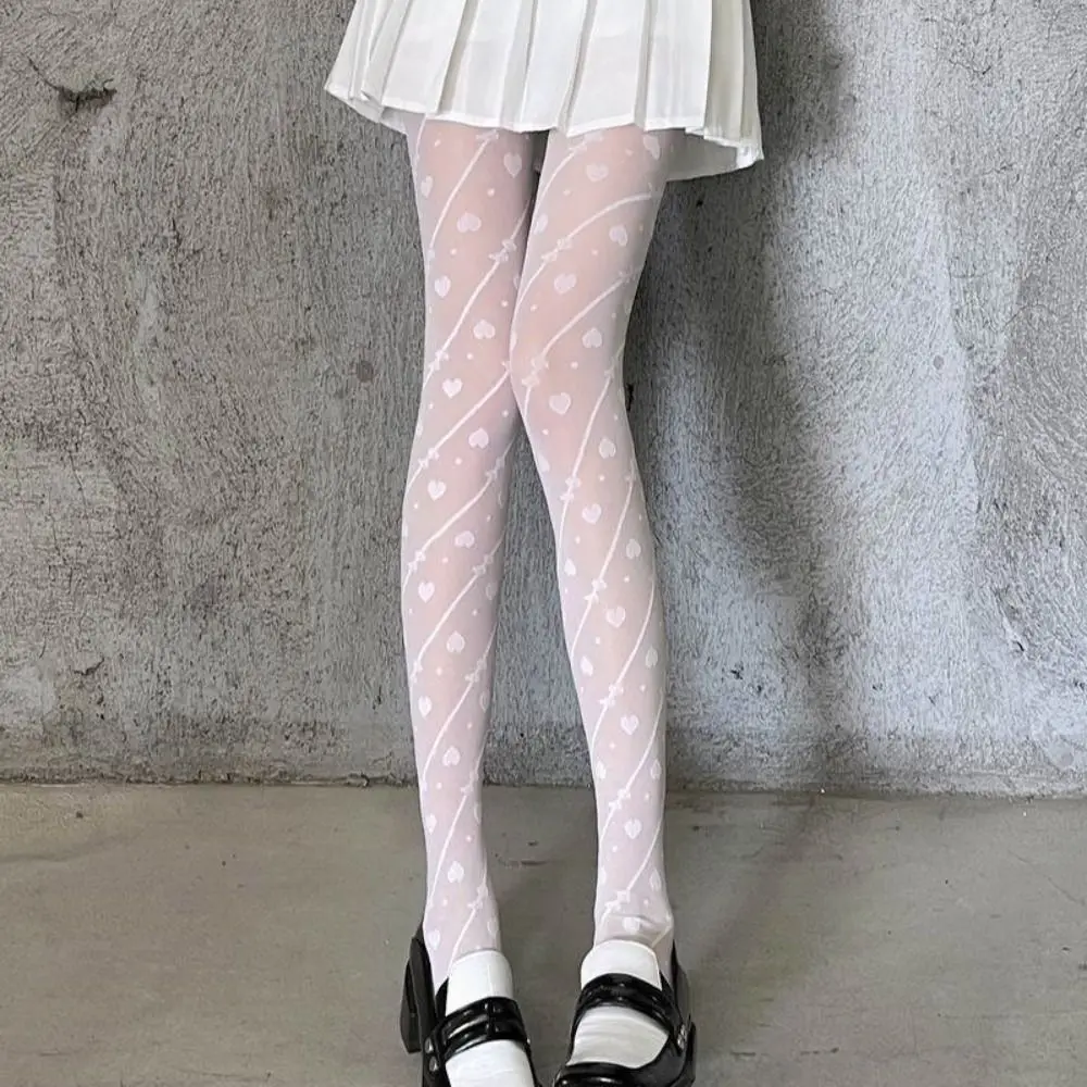 Sweet Bowknot Heart Long Tights Ultra-thin Lolita JK Stripe Dot Stockings Harajuku Transparent Mesh Pantyhose Streetwear
Sweet Bowknot Heart Long Tights Ultra-thin Lolita JK Stripe Dot Stockings Harajuku Transparent Mesh Pantyhose Streetwear