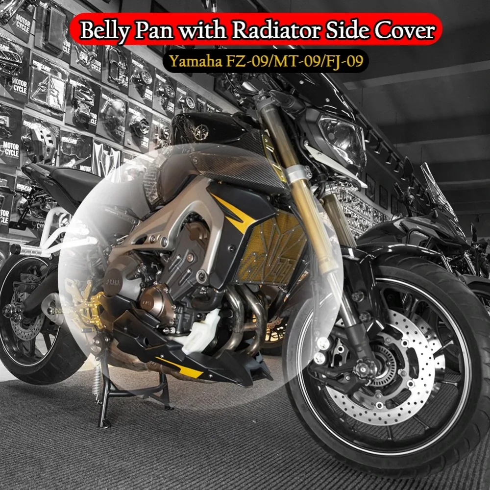 MT 09 Bellypan Engine Spoiler with Radiator Side Panel Protector Cover Fairing for 2014-2016 Yamaha MT09 FZ09 FJ-09 For FZ-09
MT 09 Bellypan Engine Spoiler with Radiator Side Panel Protector Cover Fairing for 2014-2016 Yamaha MT09 FZ09 FJ-09 For FZ-09