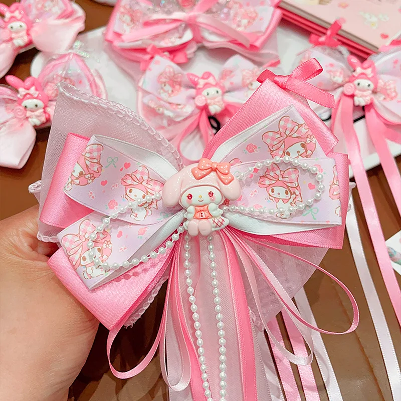 Anime My Melody Children's Pink Hair Clip Girl Cute Ribbon Bow Hair Card Girl Princess Headwear Blolita Hair Accessories Gift
Anime My Melody Children's Pink Hair Clip Girl Cute Ribbon Bow Hair Card Girl Princess Headwear Blolita Hair Accessories Gift 
