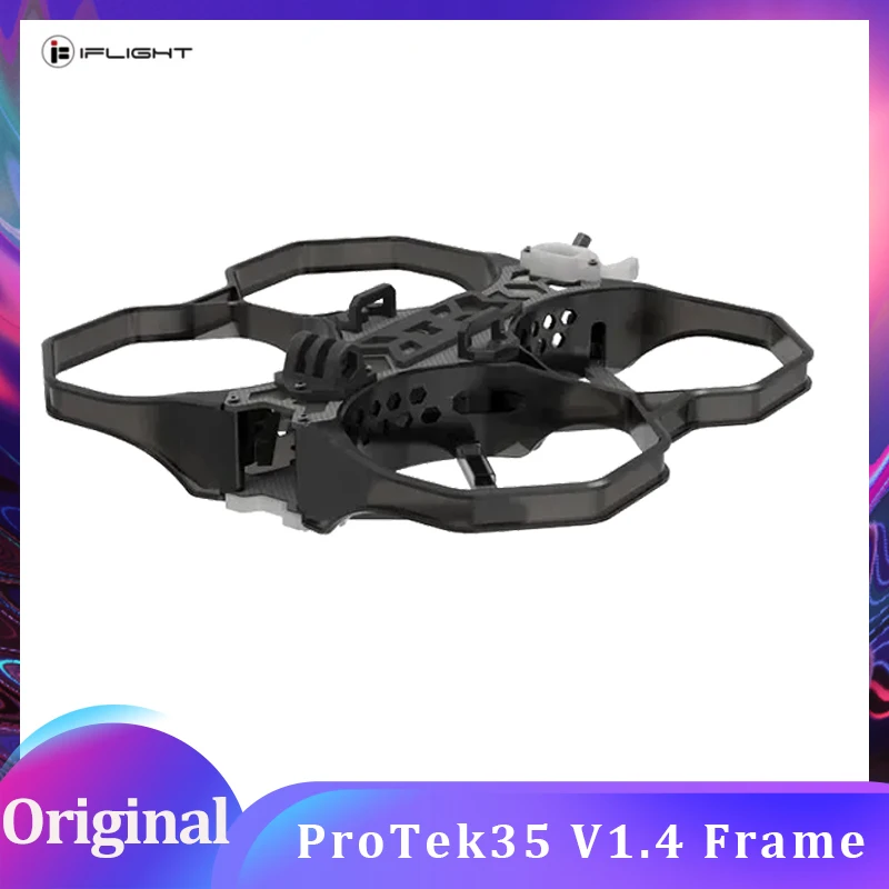 iFlight ProTek35 V1.4 3.5inch CineWhoop Frame Kit 151mm Wheelbase with 3.5mm Arm for FPV Parts
iFlight ProTek35 V1.4 3.5inch CineWhoop Frame Kit 151mm Wheelbase with 3.5mm Arm for FPV Parts