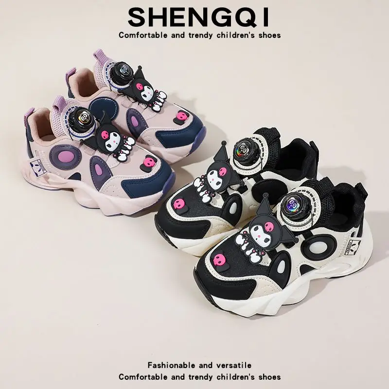 Girly Heart Kawaii Sanrio Kuromi Anime Soft Children Casual Shoes Cute Cartoon Sports Running Sneakers Ins Gifts for Kids
Girly Heart Kawaii Sanrio Kuromi Anime Soft Children Casual Shoes Cute Cartoon Sports Running Sneakers Ins Gifts for Kids