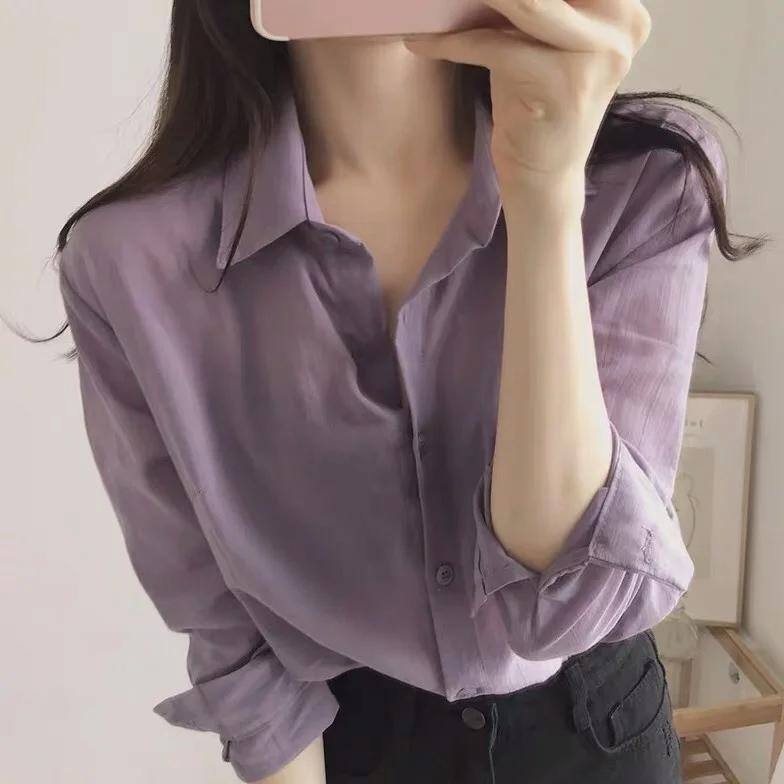Lavender Purple Women's Shirt Summer Thin Outerwear Design Sensation Shawl Ultra Fairy Cardigan Long Sleeve Collar Pure ...
Lavender Purple Women's Shirt Summer Thin Outerwear Design Sensation Shawl Ultra Fairy Cardigan Long Sleeve Collar Pure ...