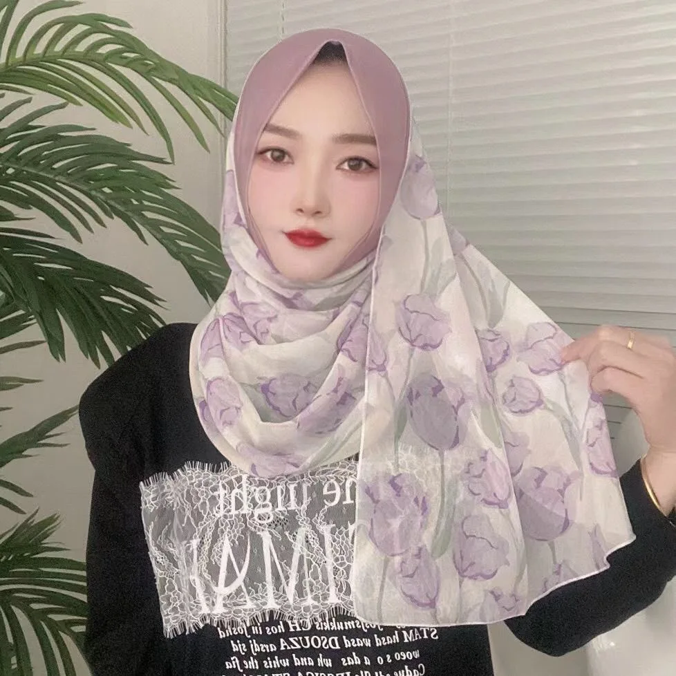 Muslim Woman Scarves Floral Appliqued Butterfly Ready To Wear Hijabs
Muslim Woman Scarves Floral Appliqued Butterfly Ready To Wear Hijabs