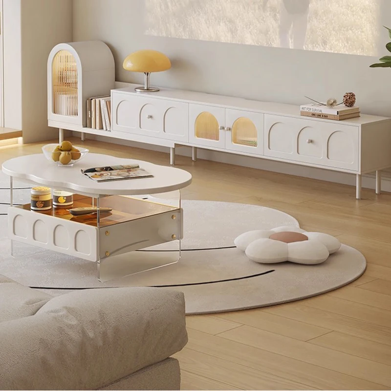 Glass Doors White Tv Stand Cabinet Adjustable Luxury Farmhouse Tv Stands Modern Design Muebles Para El Hogar Home Furniture
Glass Doors White Tv Stand Cabinet Adjustable Luxury Farmhouse Tv Stands Modern Design Muebles Para El Hogar Home Furniture