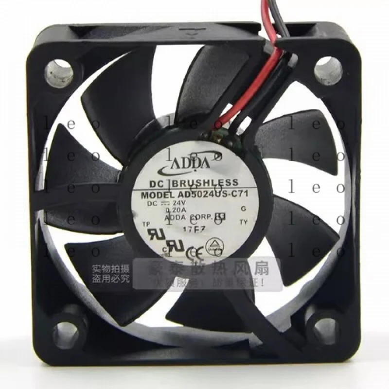 CC for ADDA AD5024US-C71 5020 DC24V 0.20A 5CM 2-wire Inverter Cooling Fan
CC for ADDA AD5024US-C71 5020 DC24V 0.20A 5CM 2-wire Inverter Cooling Fan