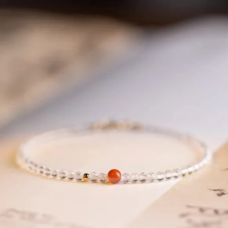2mm Extremely Fine Faceted White Crystal Bracelet Female Small South Red Package Gold Ultra-fine Niche Design Gift InsHand Strin
2mm Extremely Fine Faceted White Crystal Bracelet Female Small South Red Package Gold Ultra-fine Niche Design Gift InsHand Strin