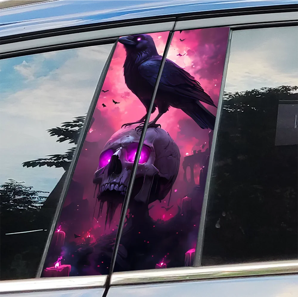 Crow and Skull Car Stickers Auto B Pillar Waterproof Center Column Decor Cover Scratches Car Doors Pillar Decals Accessories
Crow and Skull Car Stickers Auto B Pillar Waterproof Center Column Decor Cover Scratches Car Doors Pillar Decals Accessories