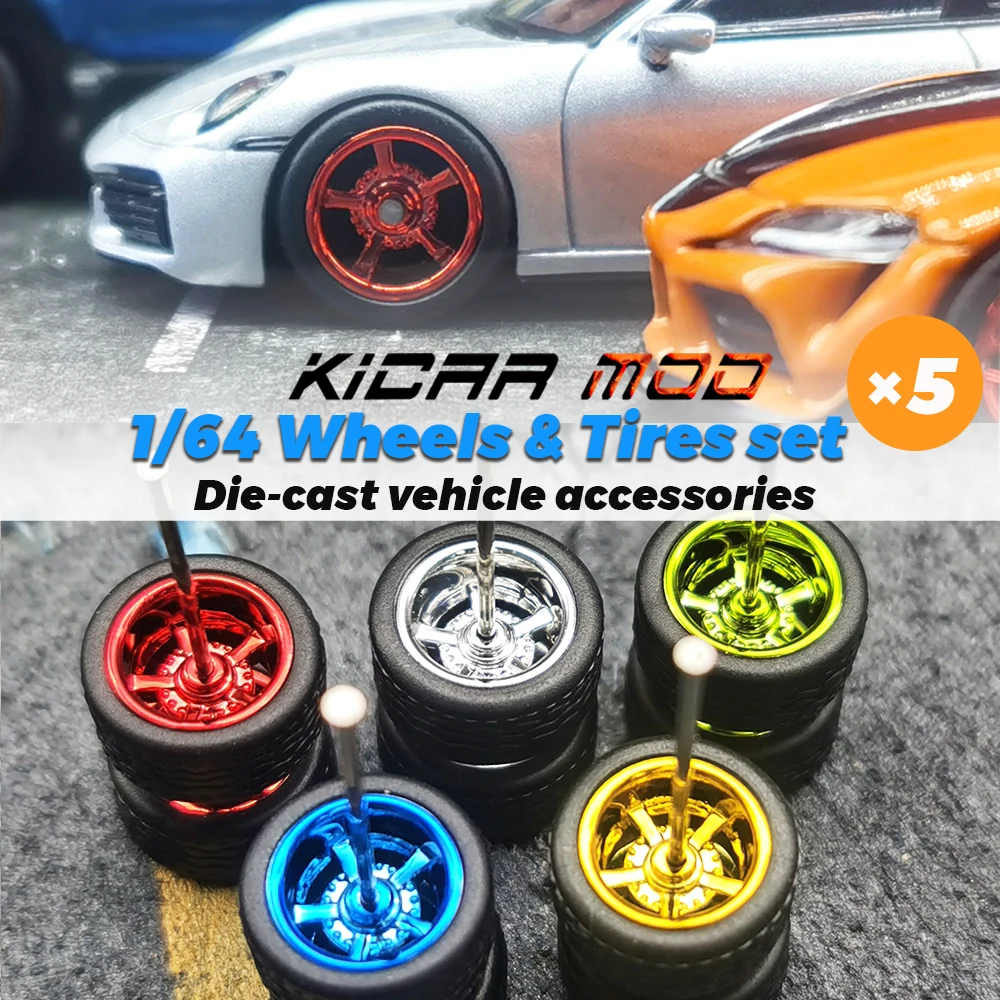 1/64 колес со съемными резиновыми шинами с пятью спицами протектора шин для модельных автомобилей запасные части для Hotwheels (для 5 автомобилей)
1/64 колес со съемными резиновыми шинами с пятью спицами протектора шин для модельных автомобилей запасные части для Hotwheels (для 5 автомобилей)