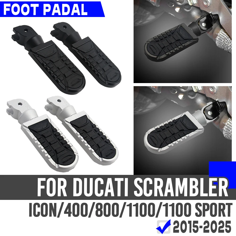 Для Ducati Scrambler полная дроссельная заслонка Icon 400 800 1100 Sport 1100 Pro подножки подставки для педалей мотоцикла нескользящая передняя подножка для водителя 
Для Ducati Scrambler полная дроссельная заслонка Icon 400 800 1100 Sport 1100 Pro подножки подставки для педалей мотоцикла нескользящая передняя подножка для водителя