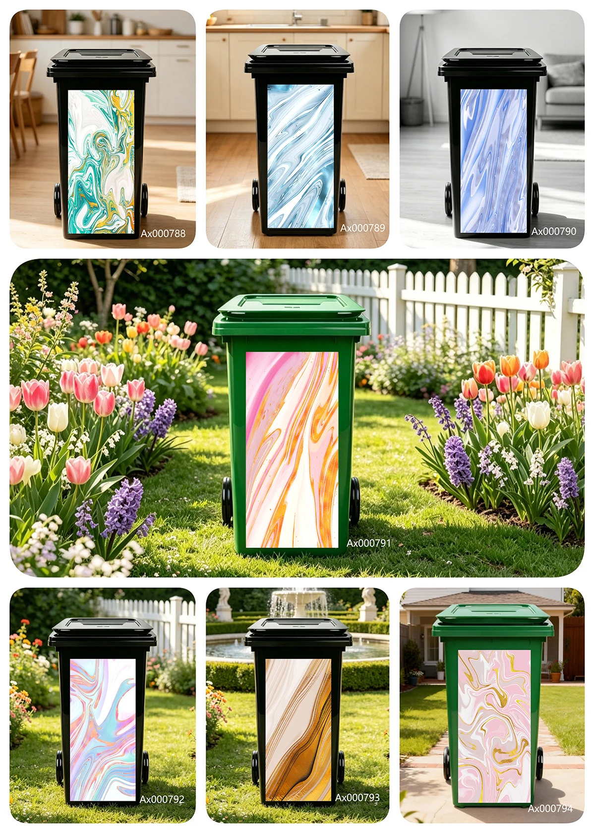 Pink Orange Marble Trash Can Sticker Removable Waterproof for Outdoor Garden Yard Art Renovation Cover Wheelie Bin Decals
Pink Orange Marble Trash Can Sticker Removable Waterproof for Outdoor Garden Yard Art Renovation Cover Wheelie Bin Decals