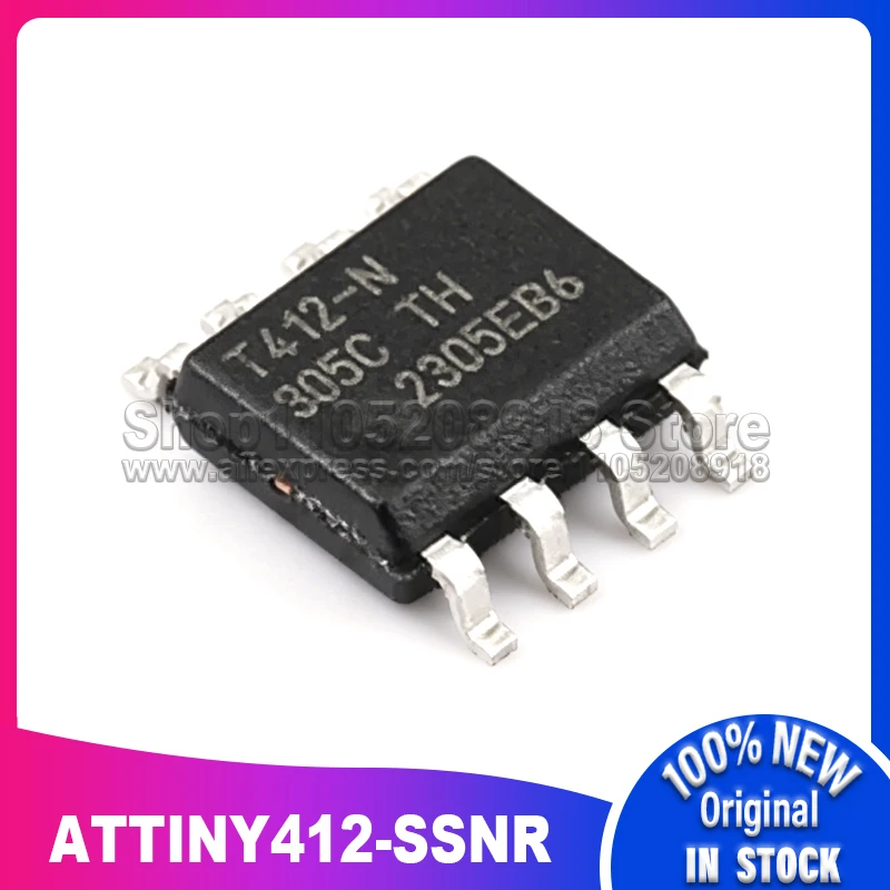 10PCS/LOT T412-N ATTINY412-SSNR ATTINY412-N ATTINY412 SOP-8 100% New Spot stock
10PCS/LOT T412-N ATTINY412-SSNR ATTINY412-N ATTINY412 SOP-8 100% New Spot stock